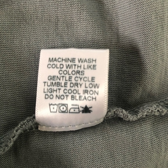 XiRENA Women’s Top Size M Blouson Sleeve Loose Fit Boxy Oversized Gray Green USA - Picture 12 of 14